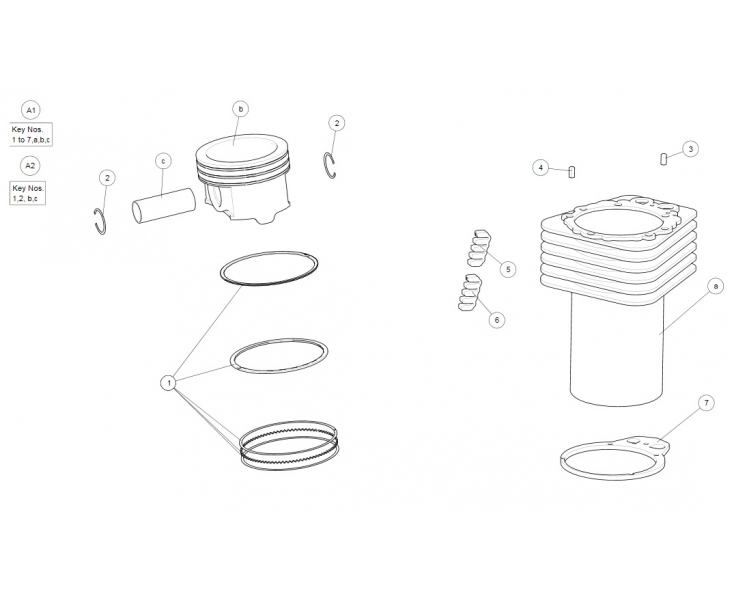 CYLINDER/PISTON CONTINENTAL GT 535 (E3)