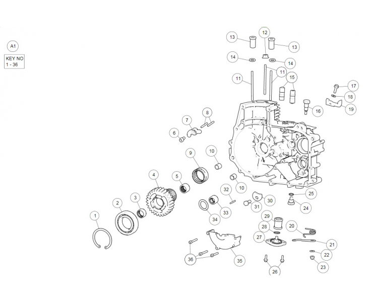 RIGHT ENGINE CASING CONTINENTAL GT 535 (E3)