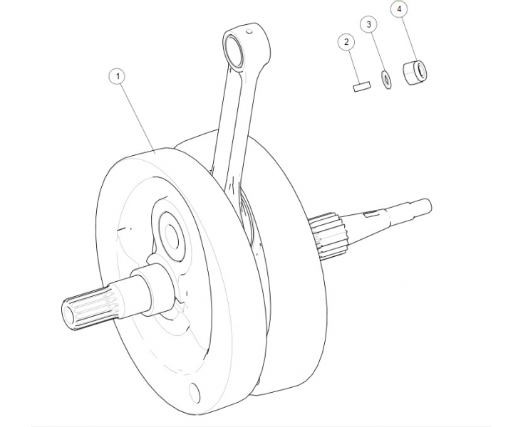 CRANKSHAFT CONTINENTAL GT 535 (E3)