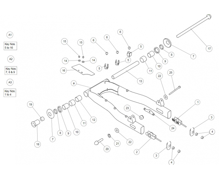 SWING ARM CONTINENTAL GT 535 (E3)