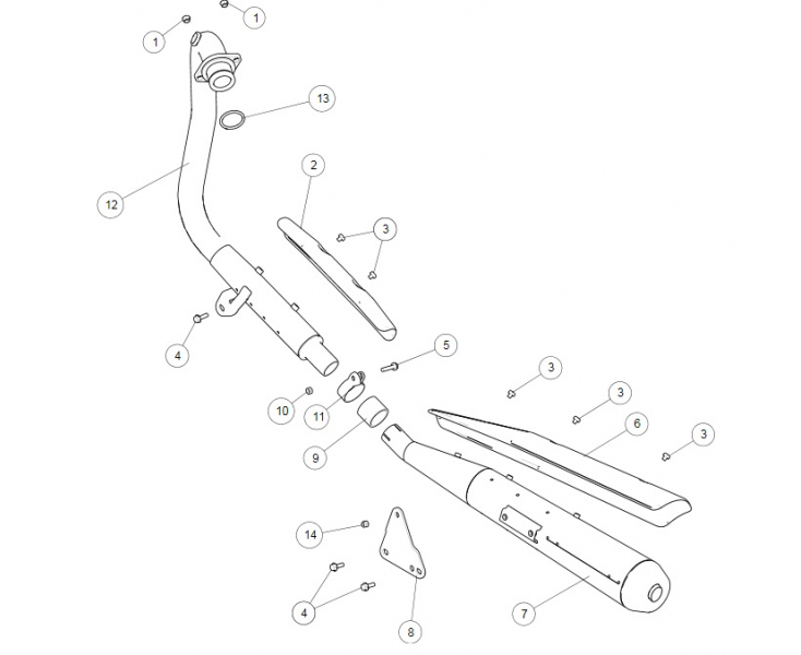 MUFFLER CONTINENTAL GT 535 (E3)