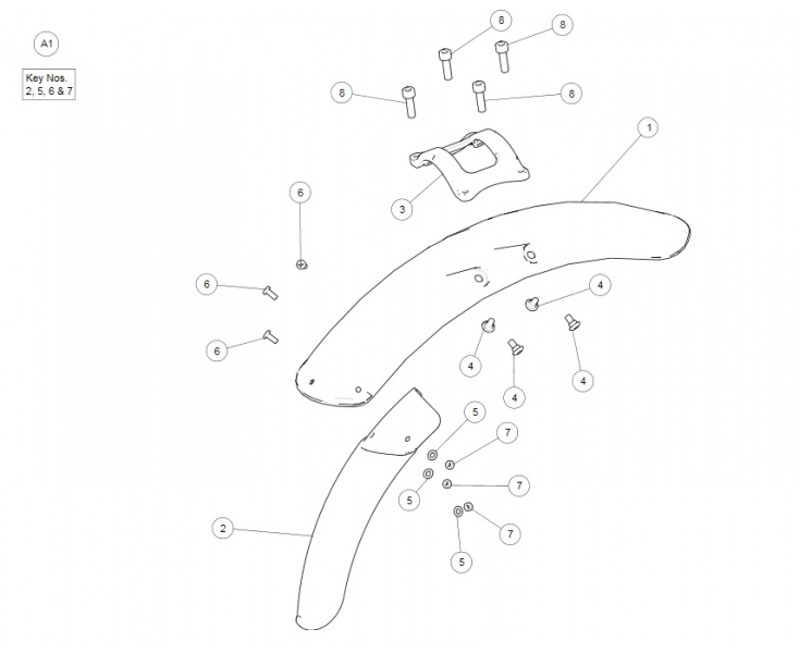 FRONT MUDGUARD CONTINENTAL GT 535 (E3)