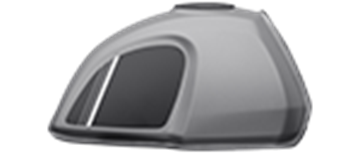 Afbeeldingen van FUEL TANK WITH STICKER GRAVEL GREY E4