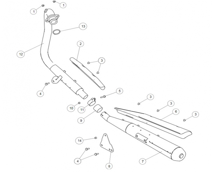 EXHAUST CONTINENTAL 535 (E4)