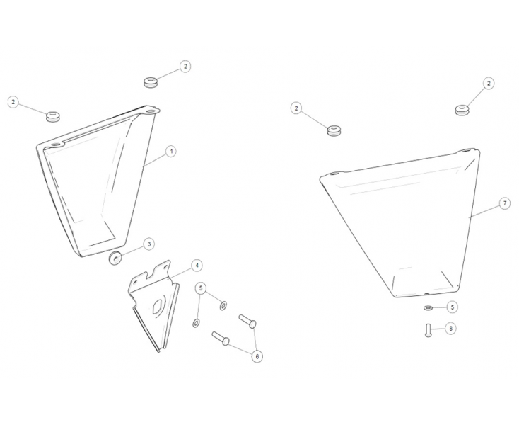 SIDE COVERS CONTINENTAL GT 535 (E4)