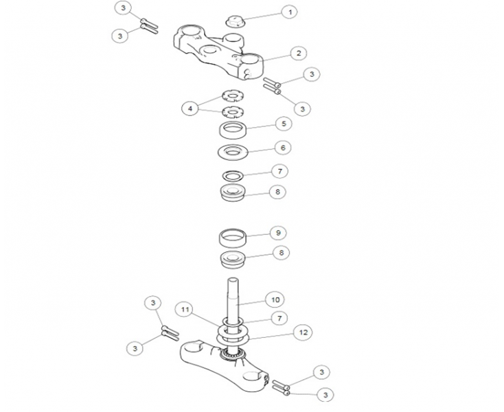 STEERING STEM CONTINENTAL GT 535 (E4)