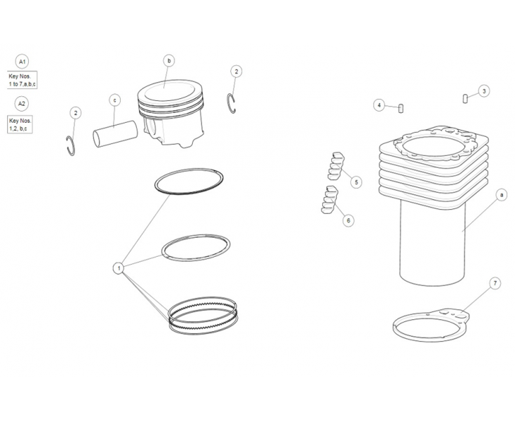 CYLINDER/PISTON CONTINENTAL GT 535 (E4)