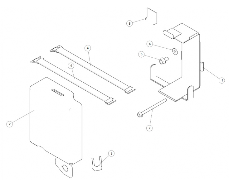 BATTERY COVER/HOLDER CLASSIC 500 (E4)