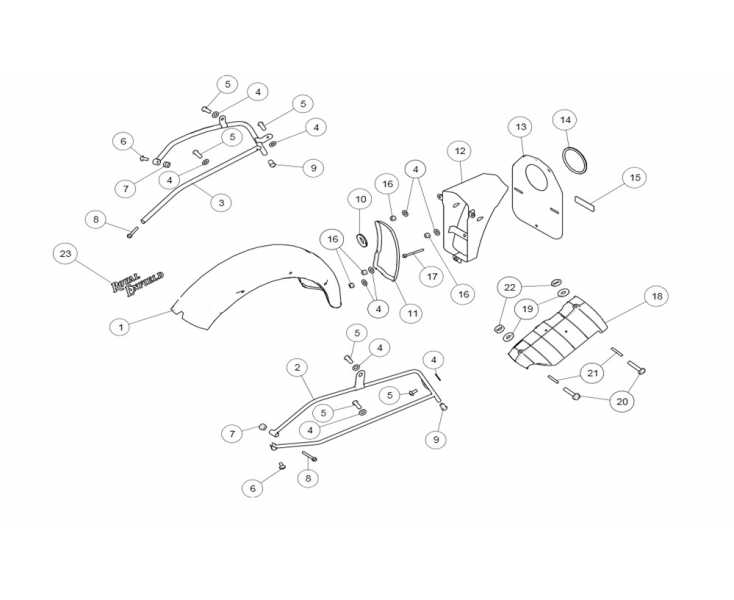 REAR FENDER CLASSIC 500 (E4)