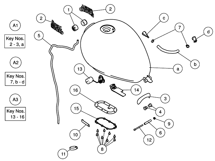 FUEL TANK METEOR 350